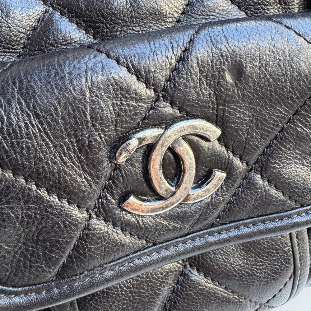Chanel Calfskin Quilted Casual Riviera Bowling Bag - Picture 4 of 16